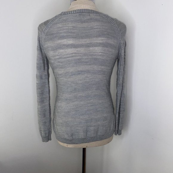 Smartwool Women Gray Sweater Medium Round Neck Long Sleeve Pull over Side Slit - Picture 6 of 7